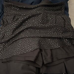 Polka Dot Black Skort for Kids